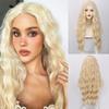 European & American Women's Long Curly Hair Afro Wig - Small & Slight Curls, Korean Style Fashion