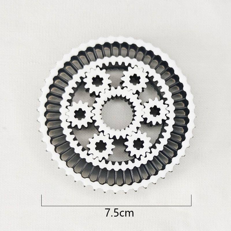 3D Printed Interstellar Gear Fingertip Gyroscope Decompression Toy For All Ages Cool Rotating Gear Artifact