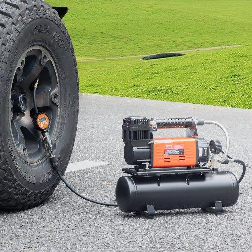 VEVOR 12V Heavy Duty Air Compressor with 6L Tank Kit, 6.35 CFM Portable Tire Inflator