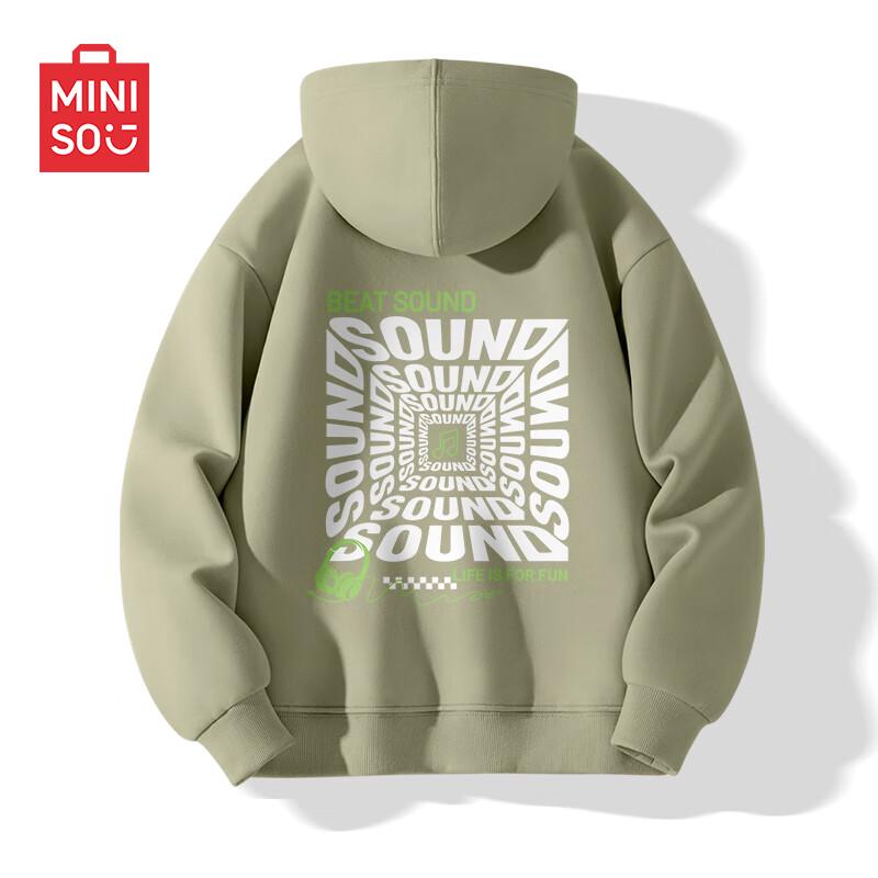 MINISO Men s Trendy Loose-Fit Hooded Sweatshirt 4XL