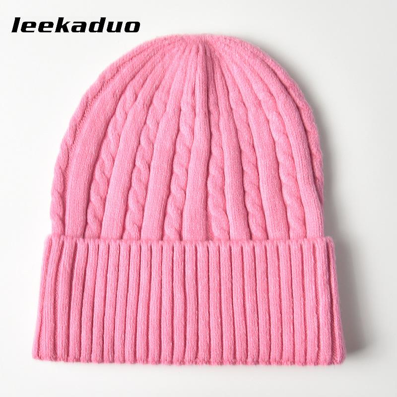 Hat Women's Baotou Ear Protector Hat Wool Knitted Warm Twisted Wool Hat Men's Outdoor Sports Cold Hat Pullover Hat