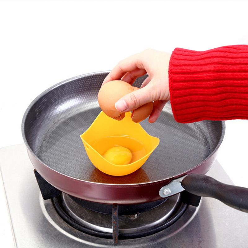 4pcs/set Silicone Egg Poacher,Durable Small Egg Boiler for Kitchen Tool Accessory,Non-stick Pan Egg Mold Cups for Cooking Gadget