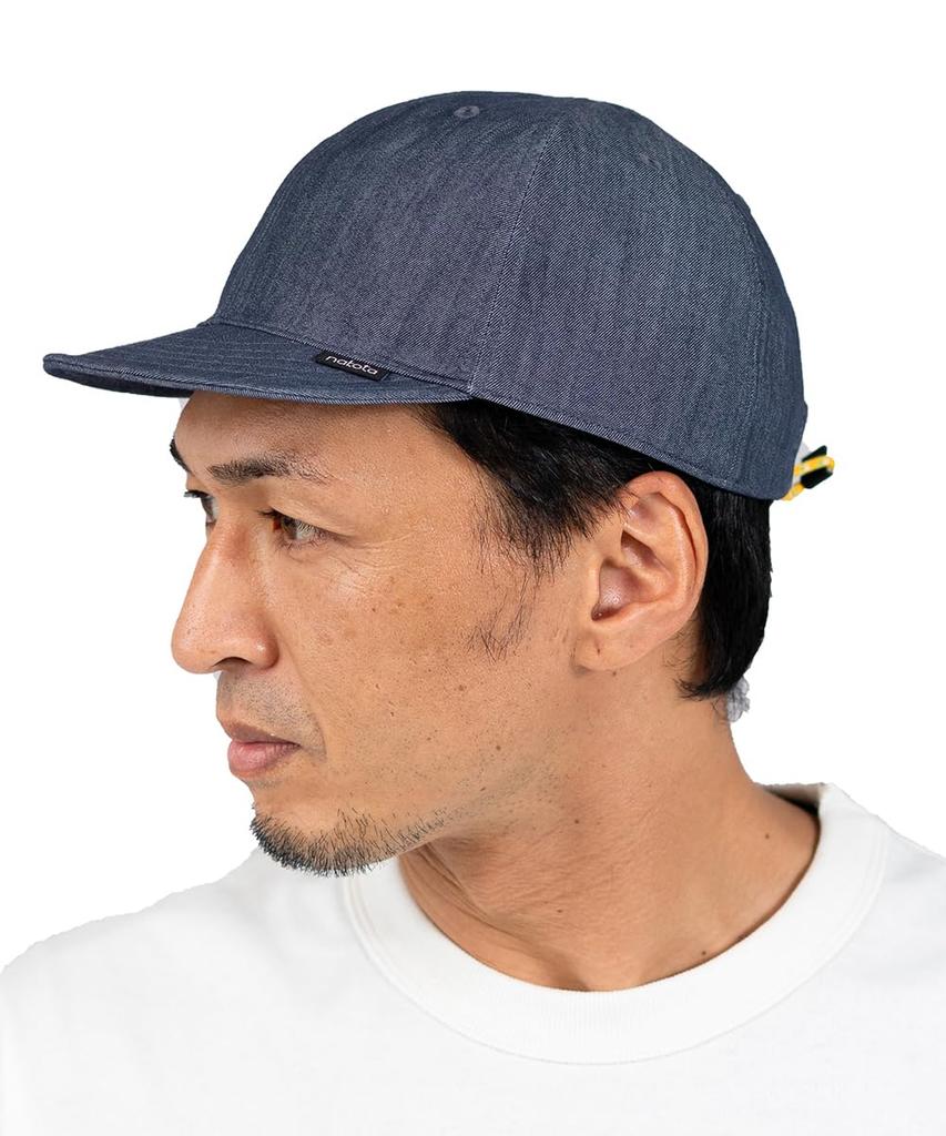 Nakota Nylon Denim Activity Baseball and and Large XL Size Light Indigo Cap, Cap, Denim, Men's Women's, Spring, Summer, Fall, Indigo, Blue, Size,