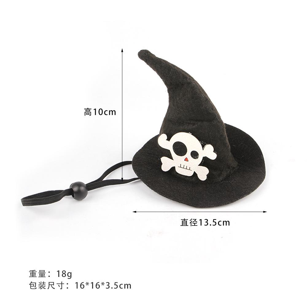 Kreatywny Śmieszny Kapelusz Halloweenowy dla Zwierząt Dynia Śmieszne Nakrycie Głowy dla Zwierząt Kot Kot Kapelusz Czarownicy