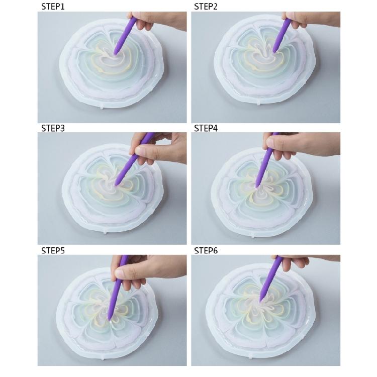 4Pieces Reusable Stirrer Stirring Rod DIY Craft Defoaming Bar Resin Sticks Paint