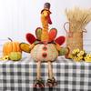 Autumn-Themed Turkey Doll for Festive Table Arrangements