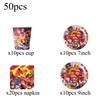 Brawl Stars Game Themed Birthday Party Tableware Paper Cups Plates Napkins Tablecloth Banner Birthday Gift Party Supplies