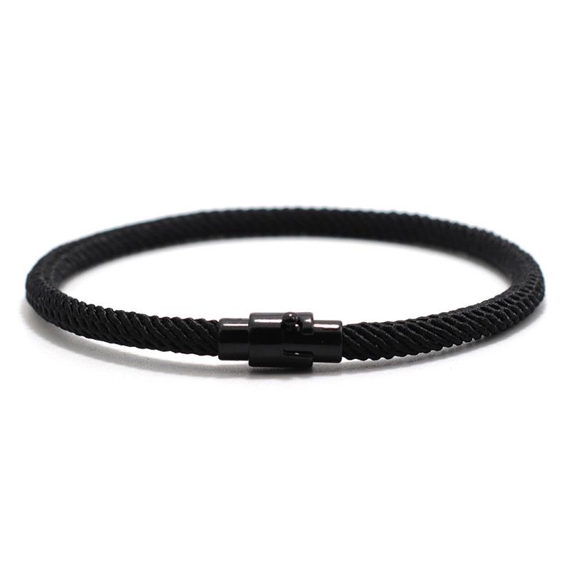New In Men Bracelet Rope Minimalist Micro Magentic Braclet Homme Matching Cord Boyfriend Festival Accessories Pulseras Hombre