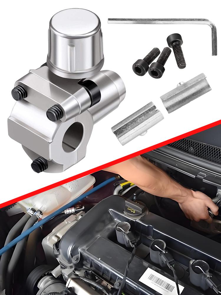 Bullet Piercing Valve with Spanner A/C BPV-31 Piercing Valve Zinc Alloy Air Conditioner Line Tap Valve Hand Tools