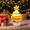 Crochet Christmas Tree Handmade Knitting Xmas Tree Ornaments Potted Plant Desktop Figurine for Holiday Crafting