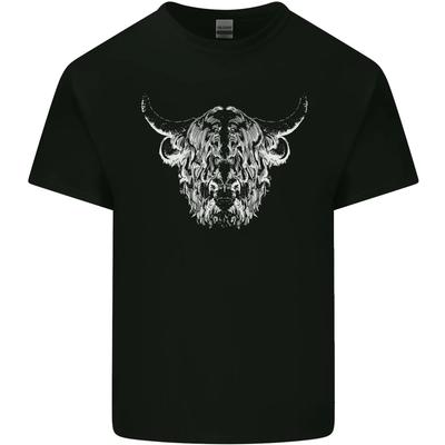 A Highland Cow Design Kids T-Shirt Childrens
