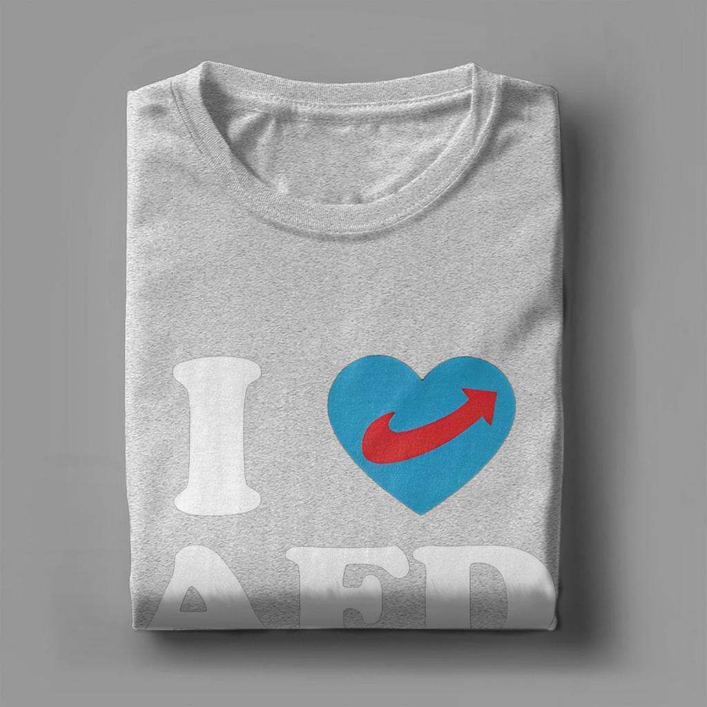 Vintage T-Shirt Alternative Afd GerUnisexy Reines Baumwoll-T-Shirts Blaues T-Shirt für Unisexs Sommer Ästhetisch Lässiges Kurzarm-Oberteil Tees