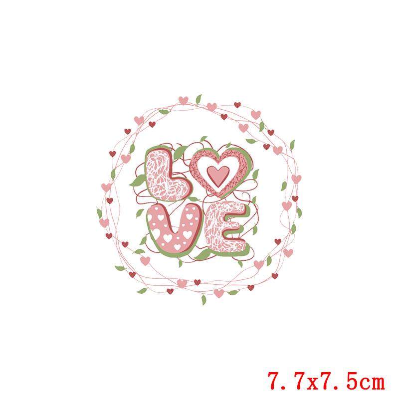 Flower Patch Thermo Sticker On Clothes Patches For T-Shirt Iron On Transfer For Clothing Letters Stripe Applique Thermal Decor