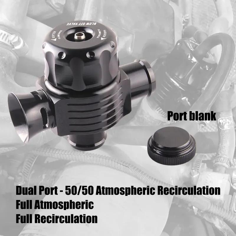 Universeller 25mm Doppelanschluss Aluminium Splitter Dump Blow off Turbo BOV Ventil für VAG 1.8T Motor Leistungsmodifikation