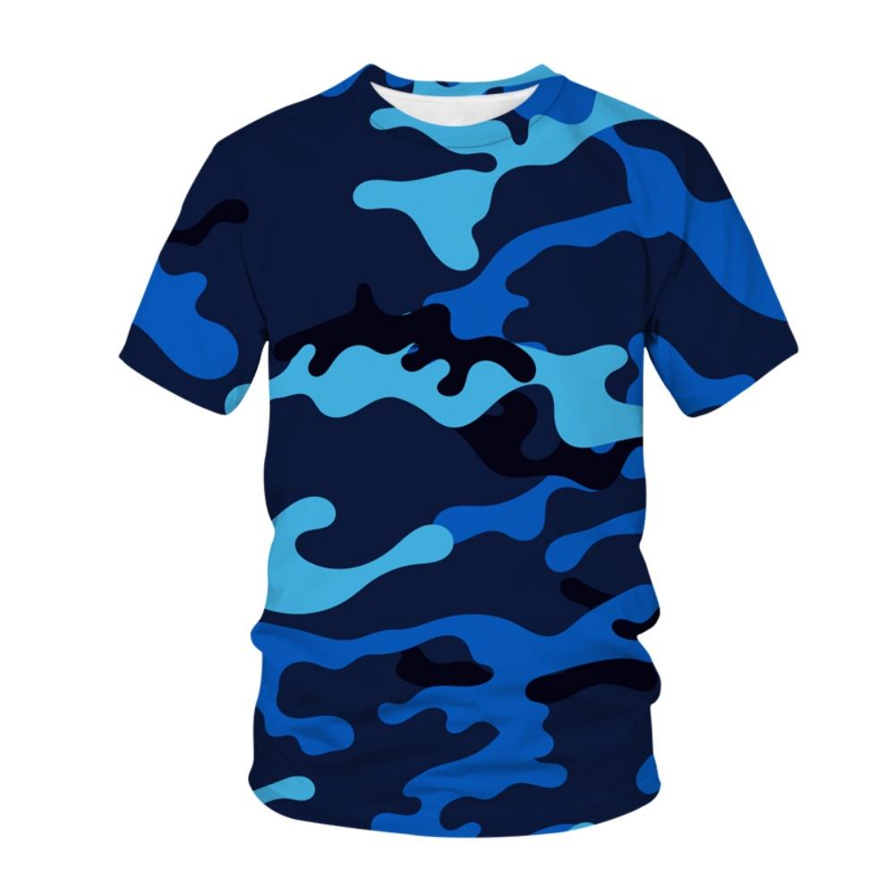 Summer Fashion Camouflage 3D Printed Men s T-shirt  Outdoor Leisure, Sports and Fitness  Quick-drying and Breathable  Streetwear 5XL