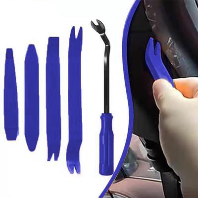 Kit de ferramentas de remoção de acabamento de áudio de carro 5 peças, alavanca anti-riscos, aplicável ao painel da porta do carro e painel de áudio