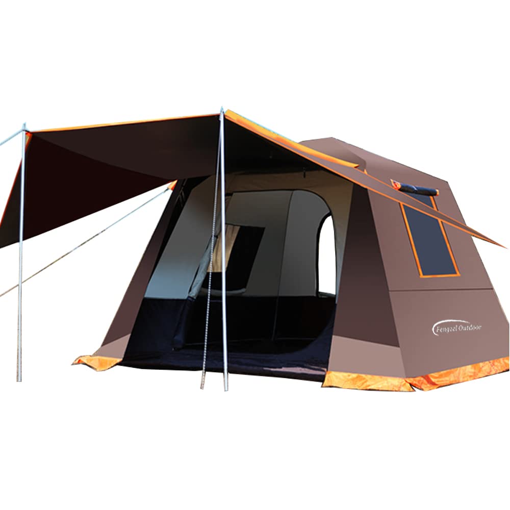 

Fengzel Outdoor One Touch Dome Легко устанавливается для сопротивления давлению воды, непромокаемый и черный, блокирующий УФ-излучение алюминий для палатки с передним навесом