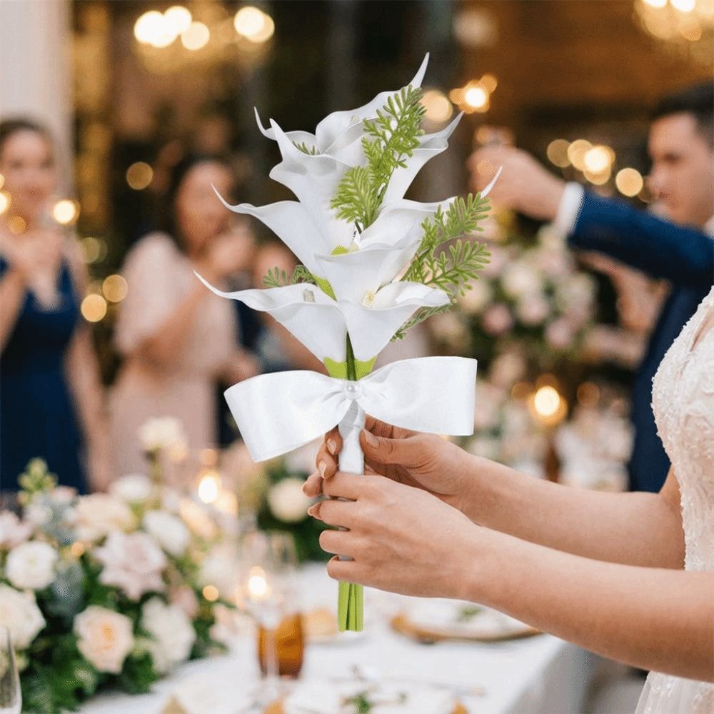 Handheld Bridal Bouquet Elegant Wedding Hold Flower Calla Flower Bouquet  Home Decor