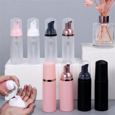 50ml Small Foam Dispenser Plastic Pump Bottles Mini Empty Soap Refillable Bottle for Travel Cleaning Cosmetics Packaging