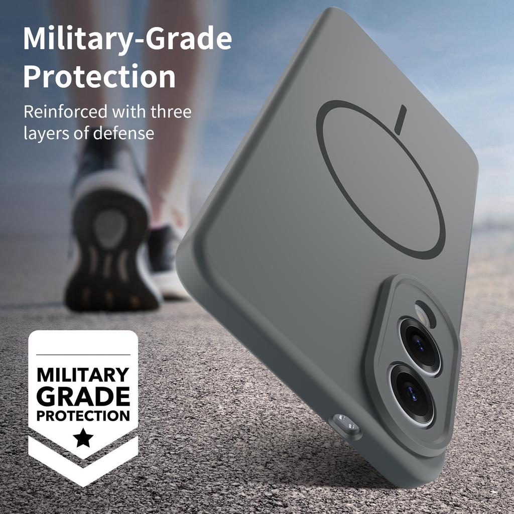 Suitable for Samsung S25 Ultra Mobile Phone Case Liquid Silicone Thin Circle S24edge Lens Fine Hole Anti Fall Protection Case
