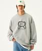 GRAVER [Unisex] Baba Lettering Sweatshirt_Gray