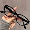 5 pcs Vintage Brown Cat Eye Reading Eyeglasses for Women Girls Fashion Blue Light Blocking Lens Glasses Vacation Eyewear