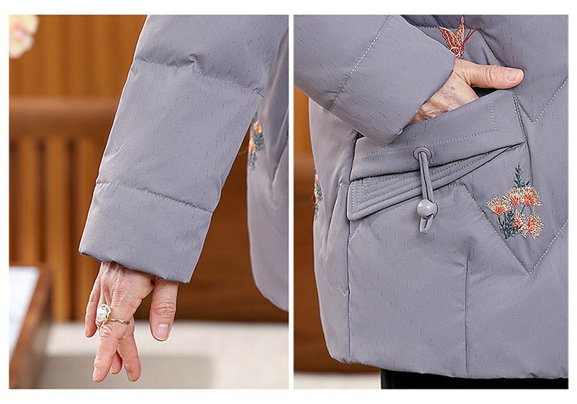 Winter-Daunenjacke für Frauen mittleren Alters und ältere Frauen: Dicker, Stilvoller, Warmer Mantel für Mütter und Großmütter.