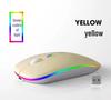 Dual-Mode Ultra-Thin Rechargeable Bluetooth Silent Mouse with Luminous Feature for Office and Tablet Use