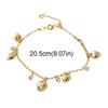 Rhinestone Heart Bracelet Bead Charm Hand Chain Elegant Gold Bracelet  Women