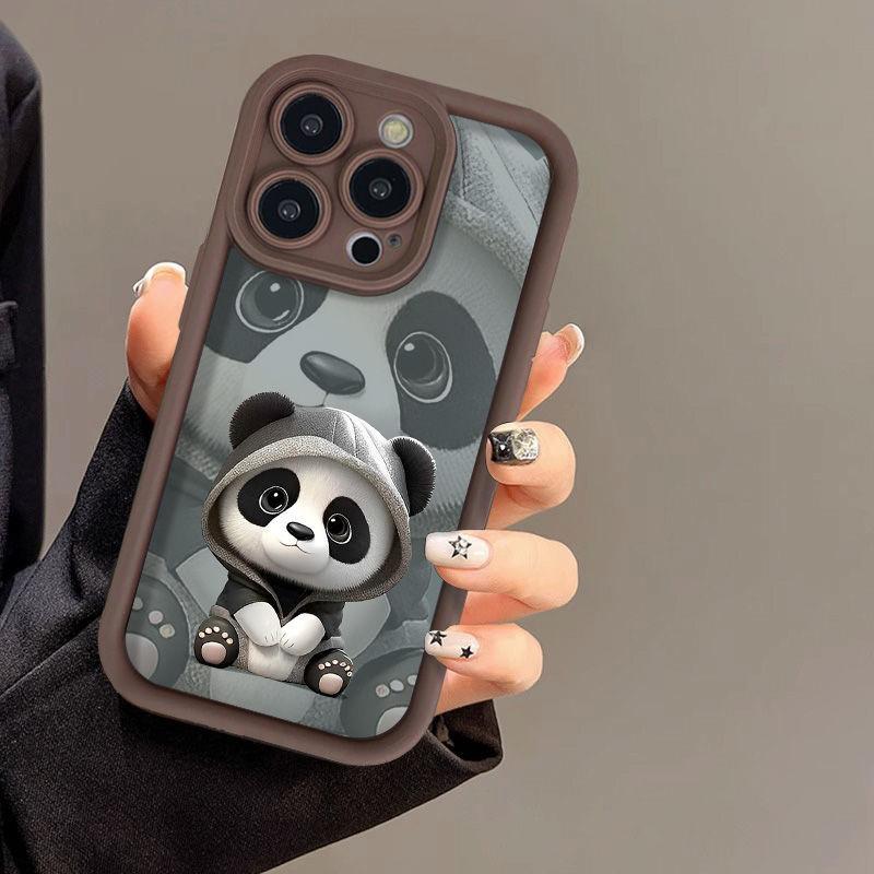 Sweater Red Panda for iPhone17PorMax Mobile Phone Case 14 Apple 13 Matte 12/15 All-inclusive Soft Case