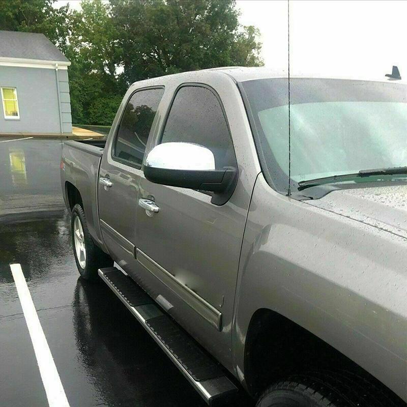 Chrome Clip-on Door Mirror Shell Cap Side Rearview Cover For GMC Yukon XL 1500 2500 2007 - 2013 For Chevrolet Suburban 1500 2500