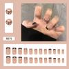 Press- Nails Tip Detachable Nail Set with Leopard Print, Pcs Glue- Nail Tips, R875