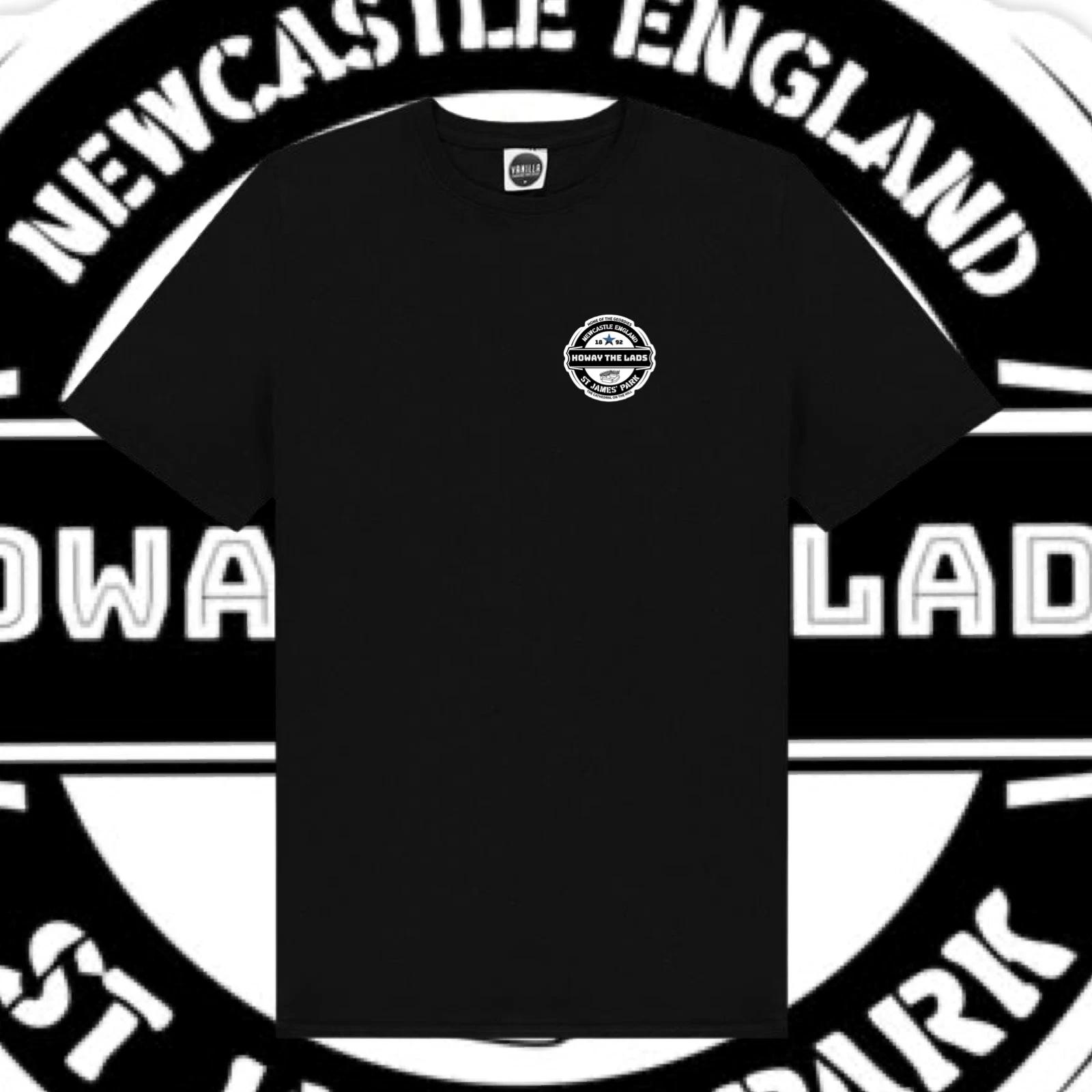 Newcastle United FC T-Shirt Howay The Lads Logo Shirt Fan Art L