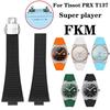 Для Tissot PRX T137 FKM Super player Годинник 11мм 12мм чоловічий та жіночий Ремінець для годинника Фторкаучуковий Браслет Ремінець для годинника зі швидким звільненням