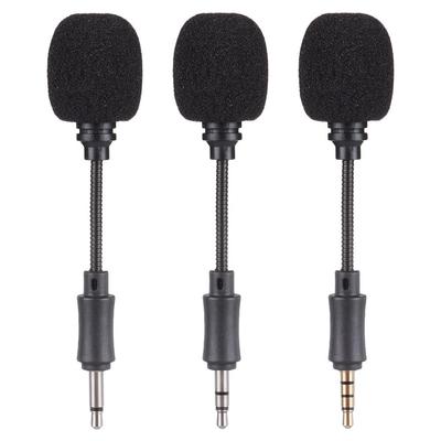 Mobile Phone Studio Sound Card Mini Jack Microphone Recording Interview Microphone Stereo Mic