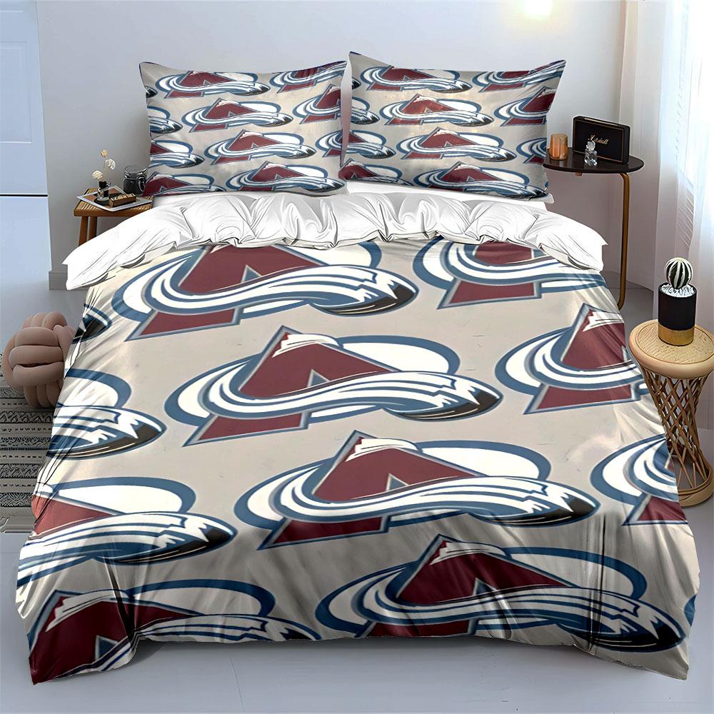"Red A Logo with White Swirling Design" Print Bedding Set Duvet Cover Pillowcases (1* Duvet Cover 2* Pillowcases Do Not Include Comforter)