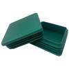 Internal cap for profile post roof 100X100 GREEN 10PCS