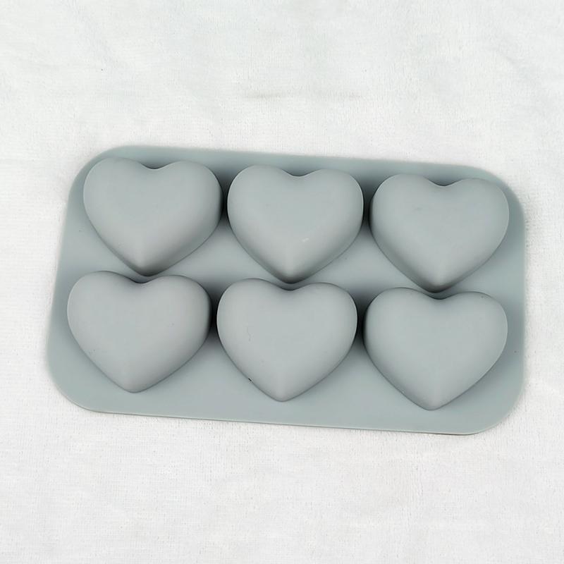 1 Stück Valentinstag Herz Silikon Backform Liebe Schokolade Süßigkeiten Keks Eisform Niedliche Geschenke Seife Kerzen Herstellung Set