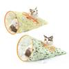 Bite Resistant Cat Toys Drill Bag Collapsible Polyester Cat Tunnel Bag Sound Paper Exercising Hiding Training