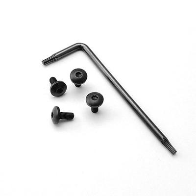 4pcs Stainless Steel Screws with Wrench for WarHawk Zy1 Kublai Khan P4 1911 Grips Model Replacement Screws Bolts with Tool