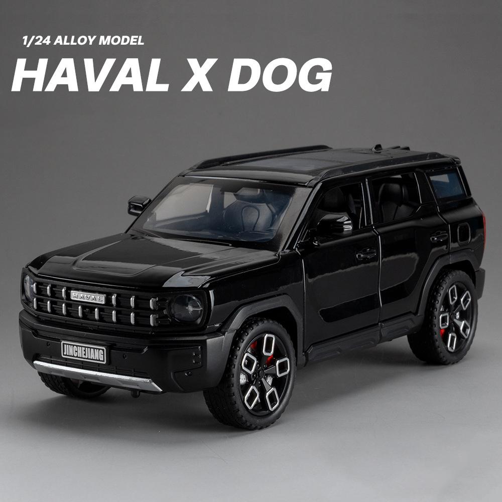 

1:24 Haval Kugou SUV Great Wall Motor Alloy Muscle Car Model Sound and Light Children s Toy Collectibles Birthday gift чорний