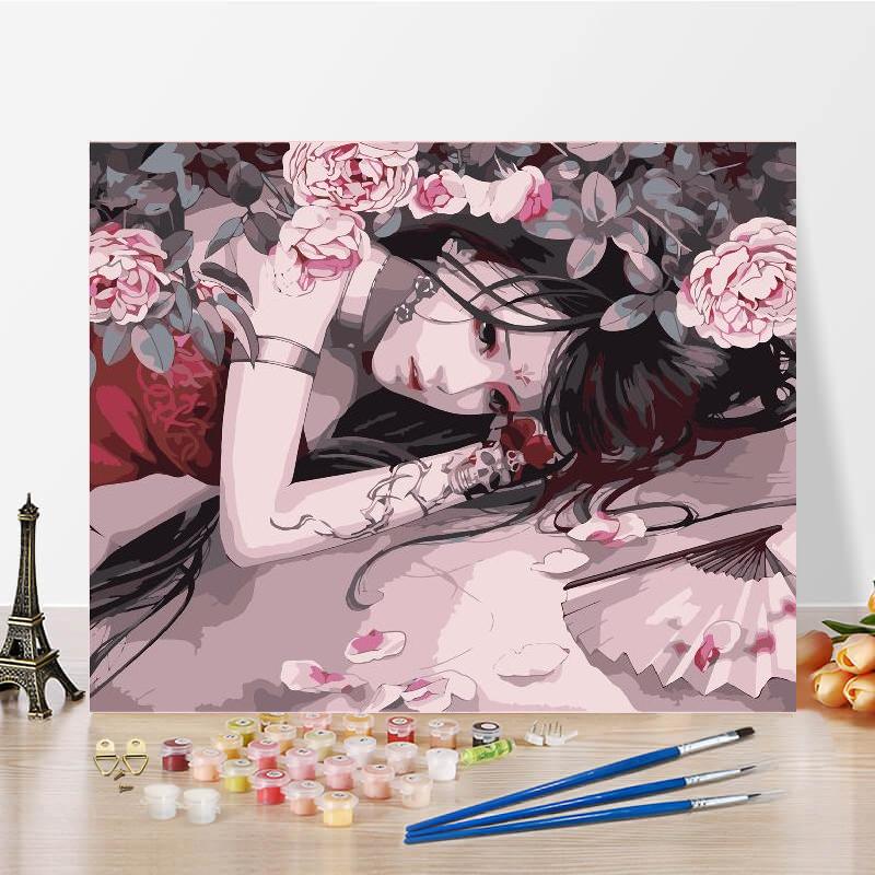 

Картина маслом по номерам DIY Картина по номерам Холст Картина по номерам Ручная цифровая картина маслом 40x50cm no frame