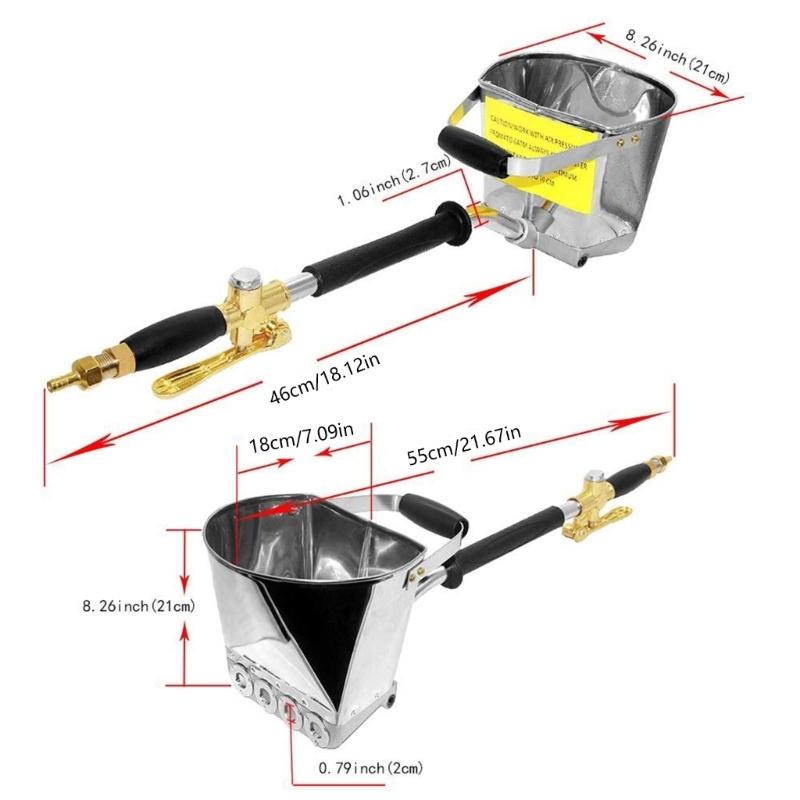 652F Pneumatic Cement Mortar Sprayer Special Putty Sprayer Machine For Roof