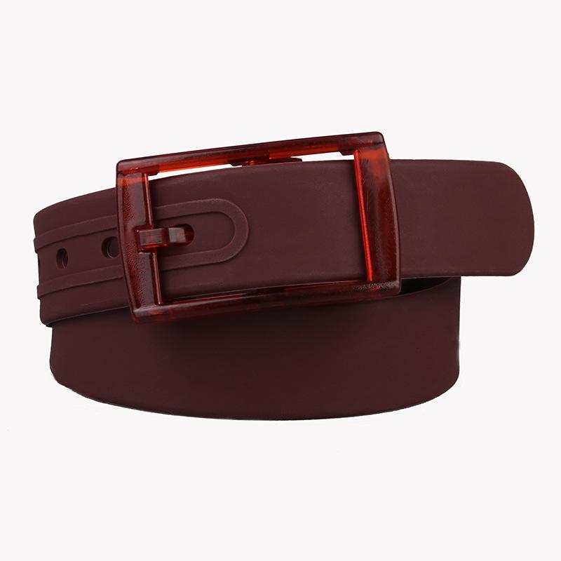 Scented Unisex Silicone Belt with Plastic Buckle - Metal-Free, Candy Color