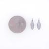 Surgical Steel Leaf Feather Pendant Accessory