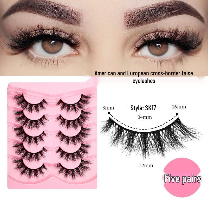 

Thick, Messy, and Curled False Eyelashes - Exclusively for Europe and America