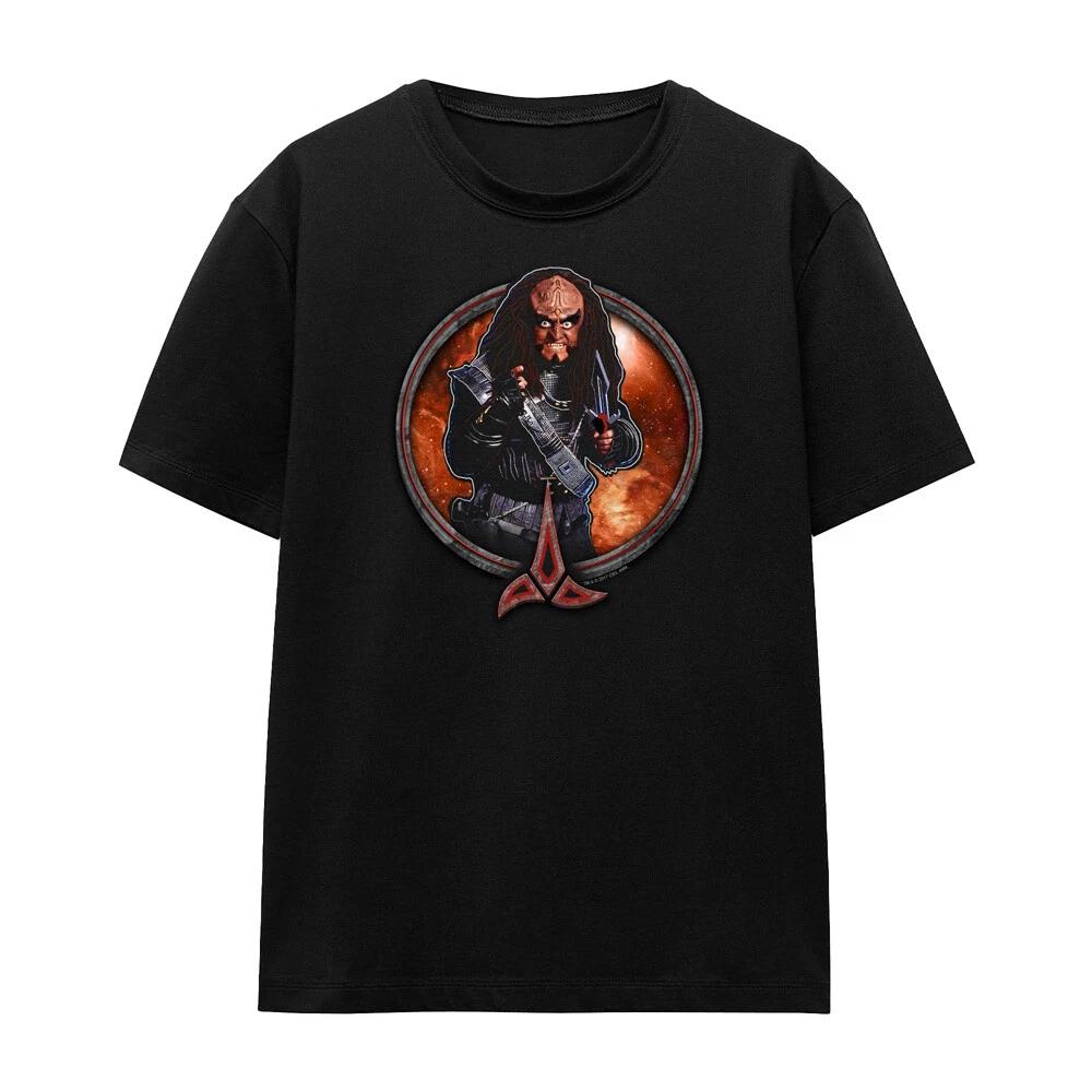 Star Trek Gowron Ladies 100% Cotton T-shirt Mens Tees Top S-2XL, Black 2XL