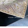 NINA SOLOR Camellia & Paisley Sand-Washed Twill Silk Scarf