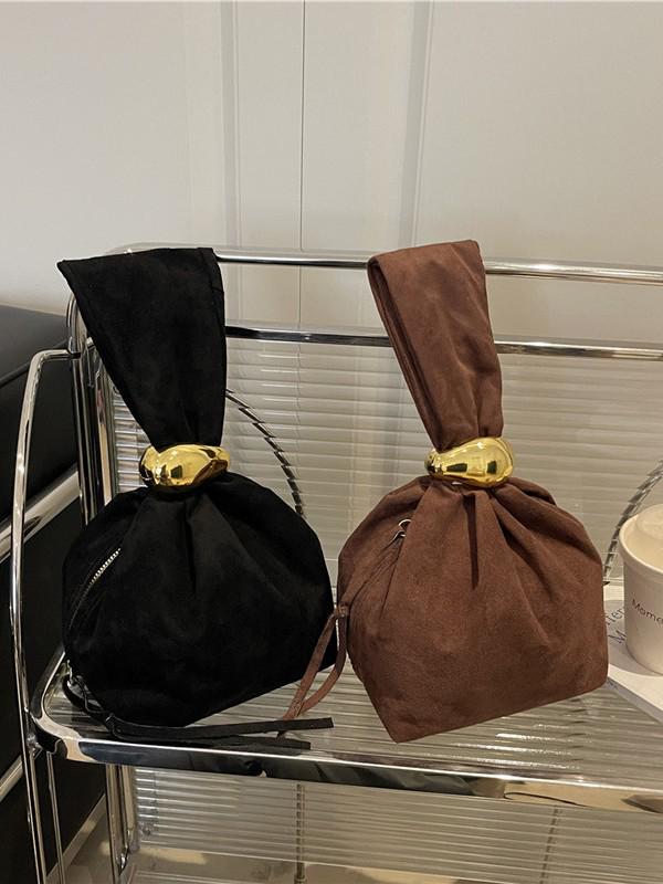 Niche Women's 2025 Trendy Autumn/Winter Retro High-End Bucket Bag