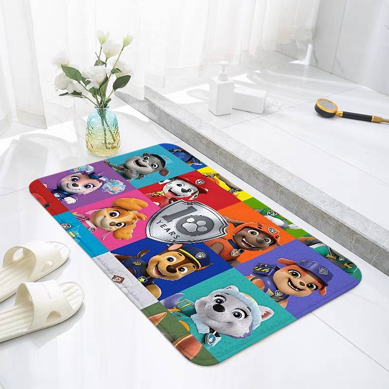 Anime P-Paw P-PatrolS Cute Floor Mats Laundry Rug Carpet For Living Room Decor Lounge Area Anti-slip Foot Mat Entrance Doormat